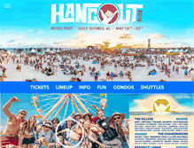 Tablet Screenshot of hangoutmusicfest.com